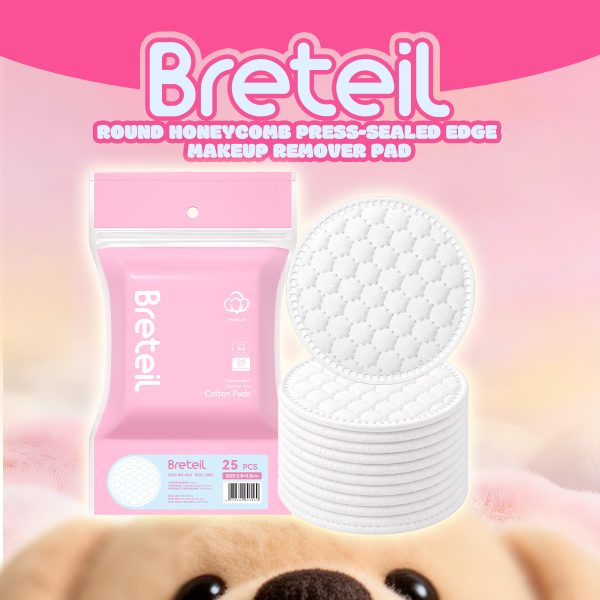 Breteil Wholesale Makeup Remover Pads Wet Compress Pads Cosmetic Pads 2-in-1 Makeup Remover and Skincare Pads