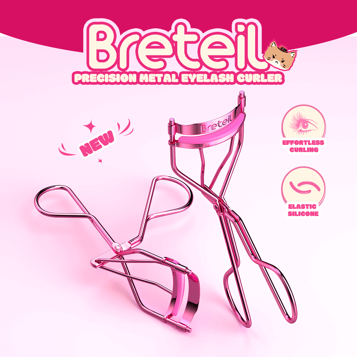MAANGE Customized OEM&ODM New Arrival  Private Label Eyelash Curler - Natural Curling Stainless Steel Portable Eyelash Curler - 图片 1