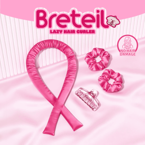 Breteil Wholesale Heatless Hair Curling Set Hair Clips Scrunchies No Heat Damage Hair Styling KitSoft Sleeping Hair Curlers
