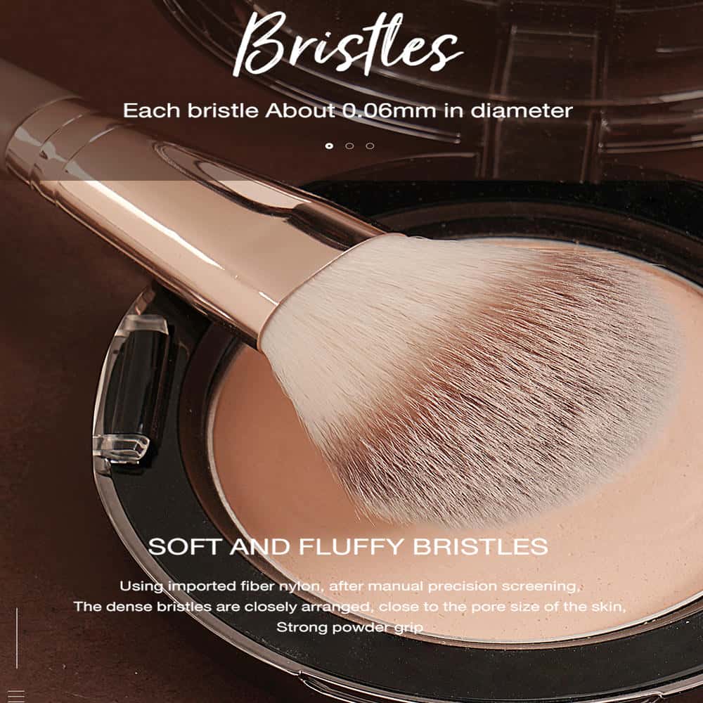 MAANGE 9 Pieces Multi-functional Makeup Brush Set Eyeshadow Powder Powder and Base Liquid Brush - 图片 3