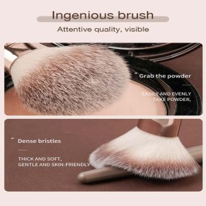 MAANGE 9 Pieces Multi-functional Makeup Brush Set Eyeshadow Powder Powder and Base Liquid Brush - 图片 4