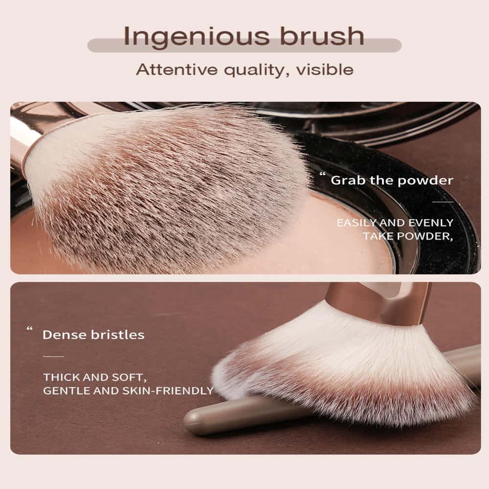 MAANGE 9 Pieces Multi-functional Makeup Brush Set Eyeshadow Powder Powder and Base Liquid Brush - 图片 4
