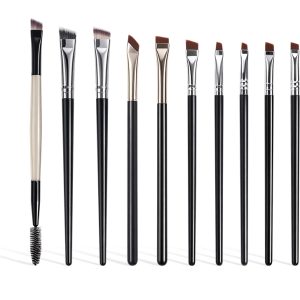 MAANGE  Wholesale High Quality 10pcs Eyes Makeup Brush Set Eyeliner Eyebrow Eyelids EyeShadow Eye Makeup Brush Set
