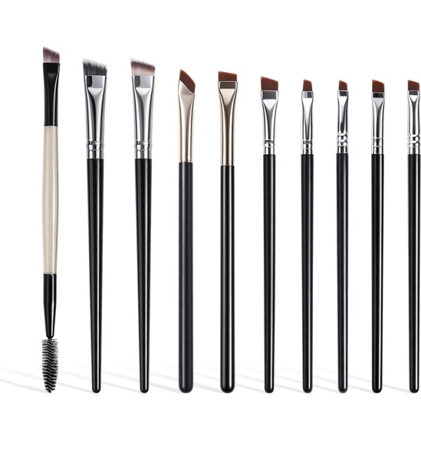 MAANGE Wholesale High Quality 10pcs Eyes Makeup Brush Set Eyeliner Eyebrow Eyelids EyeShadow Eye Makeup Brush Set