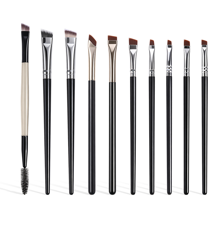 MAANGE  Wholesale High Quality 10pcs Eyes Makeup Brush Set Eyeliner Eyebrow Eyelids EyeShadow Eye Makeup Brush Set - 图片 1