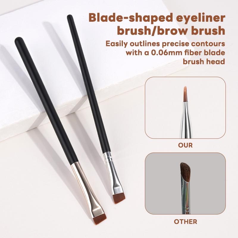 MAANGE  Wholesale High Quality 10pcs Eyes Makeup Brush Set Eyeliner Eyebrow Eyelids EyeShadow Eye Makeup Brush Set - 图片 2