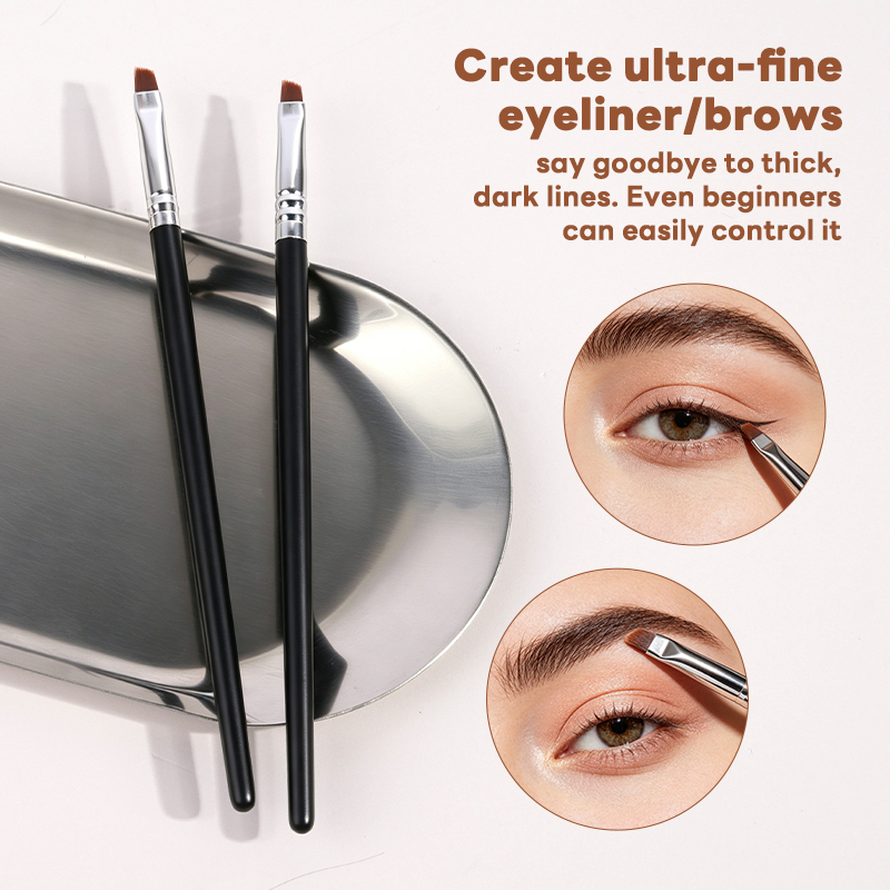 MAANGE  Wholesale High Quality 10pcs Eyes Makeup Brush Set Eyeliner Eyebrow Eyelids EyeShadow Eye Makeup Brush Set - 图片 3