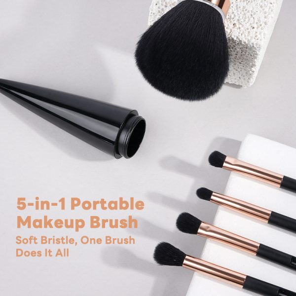 MAANGE New Arrival 5-in-1 Custom OEM&ODM 5-in-1 Single Makeup Brush High-quality Multi-purpose Professional Facial Makeup Brush