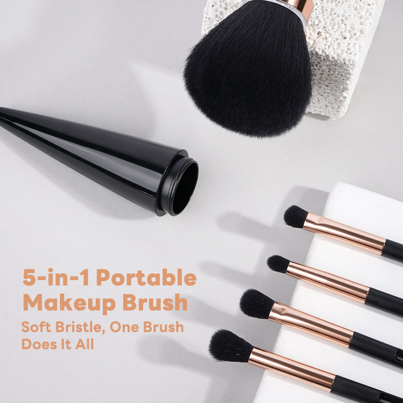 MAANGE New Arrival 5-in-1 Custom OEM&ODM 5-in-1 Single Makeup Brush High-quality Multi-purpose Professional Facial Makeup Brush - 图片 2