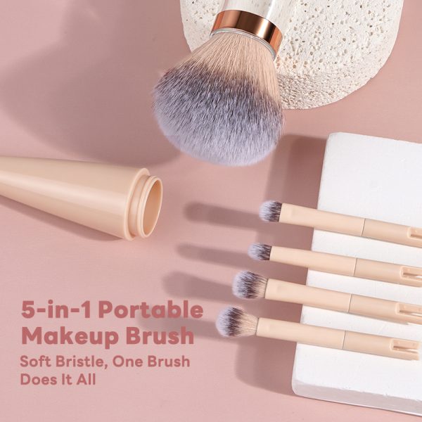 MAANGE Custom OEM&ODM 5-in-1 Single Makeup Brush High-quality Multi-purpose Professional Facial Makeup Brush Set