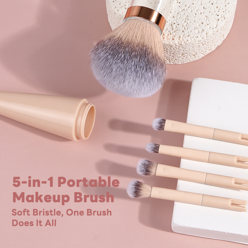 MAANGE Custom OEM&ODM 5-in-1 Single Makeup Brush High-quality Multi-purpose Professional Facial Makeup Brush Set - 图片 2