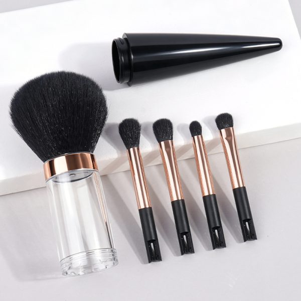 MAANGE New Arrival 5-in-1 Custom OEM&ODM 5-in-1 Single Makeup Brush High-quality Multi-purpose Professional Facial Makeup Brush
