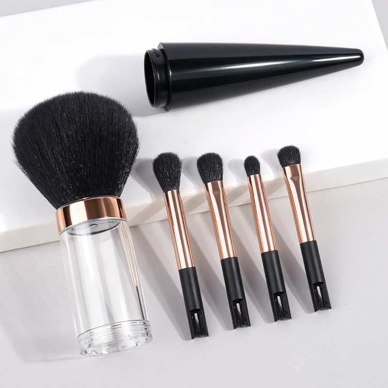 MAANGE New Arrival 5-in-1 Custom OEM&ODM 5-in-1 Single Makeup Brush High-quality Multi-purpose Professional Facial Makeup Brush - 图片 5