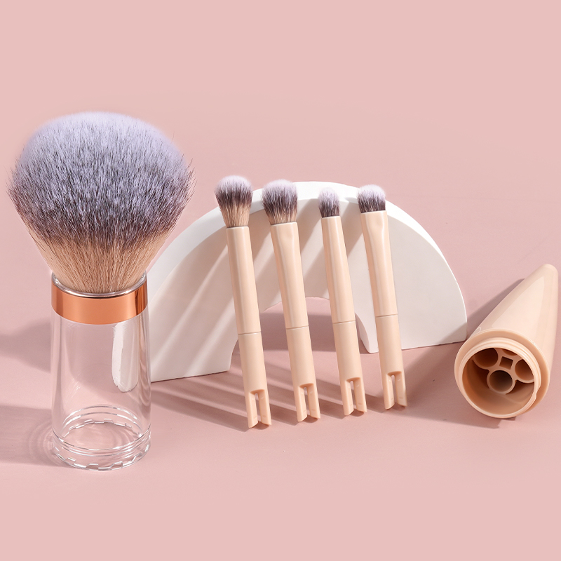 MAANGE Custom OEM&ODM 5-in-1 Single Makeup Brush High-quality Multi-purpose Professional Facial Makeup Brush Set - 图片 5