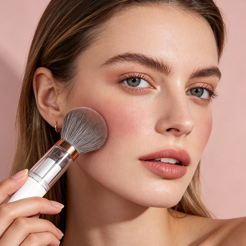 MAANGE Wholesale 5-in-1 Custom OEM&ODM 5-in-1 Single Makeup Brush High-quality Multi-purpose Professional Facial Makeup Brush - 图片 9