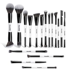 MAANGE Wholesale Custom OEM&ODM 17pcs Cosmetic Brush Set Foundation Loose Powder Contour Concealer Eyeshadow Makeup Brush Set