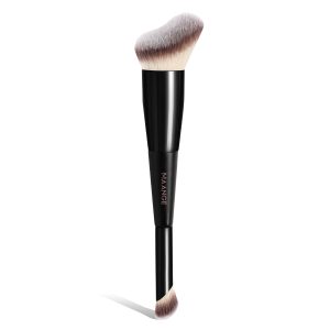 MAANGE Custom OEM&ODM Private Label 2 in 1 Makeup Brush Loose Powder Contour Blush Wholesale Professional Makeup Brush