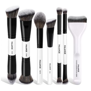 MAANGE Custom Logo OEM&ODM Luxury 7pcs Makeup Brushes Set Private Label Facial Professional Makeup Brush Set