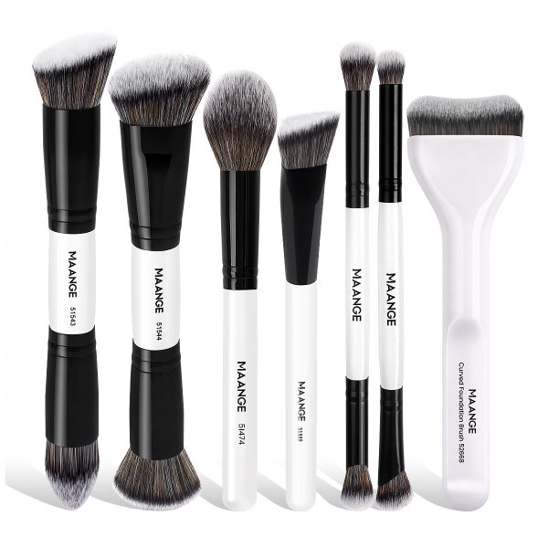 MAANGE Custom Logo OEM&ODM Luxury 7pcs Makeup Brushes Set Private Label Facial Professional Makeup Brush Set