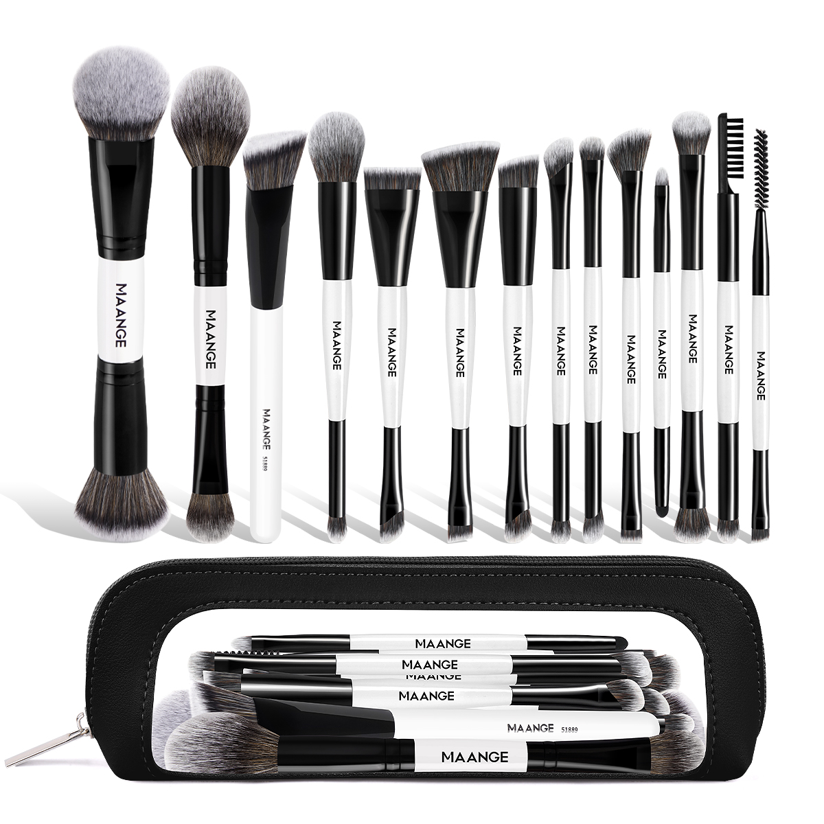 MAANGE Wholesale Makeup Brush Set 14PCS Makeup Brush Set Foundation Concealer Eyeshadow Loose Powder Blush Makeup Brush Set - 图片 1
