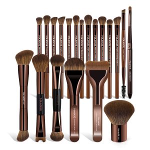 MAANGE Wholesale 20 Pieces Synthetic Hair Makeup Brush Set Daily Face Cosmetic Brush Professional Makeup Brushes Set
