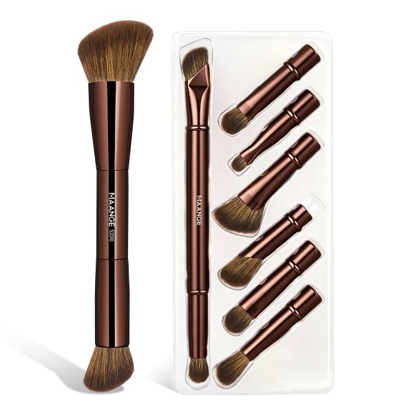 MAANGE Wholesale 8-in-1 Makeup Brush Custom OEM&ODM 8-in-1 Single Brush Multi-purpose Facial Professional Makeup Brush Set