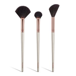 MAANGE Professionasl Custom OEM&ODM 3pcs Makeup Brush Contour Eyeshadow Highlighter Facial Professional Makeup Brush Set