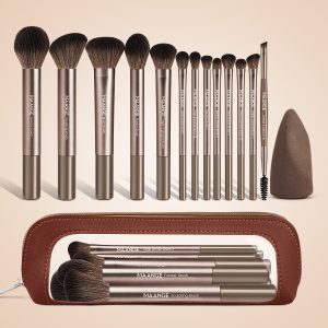 MAANGE Wholesale 13pcs Makeup Brushes 1PCS Powder Puff Foundation Blush Contouring Eyeshadow FacialProfessional Makeup Brush Set