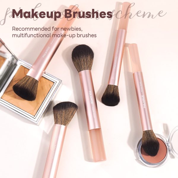 MAANGE Wholesale 13pcs Makeup Brushes 1PCS Powder Puff Foundation Blush Contouring Eyeshadow FacialProfessional Makeup Brush Kit