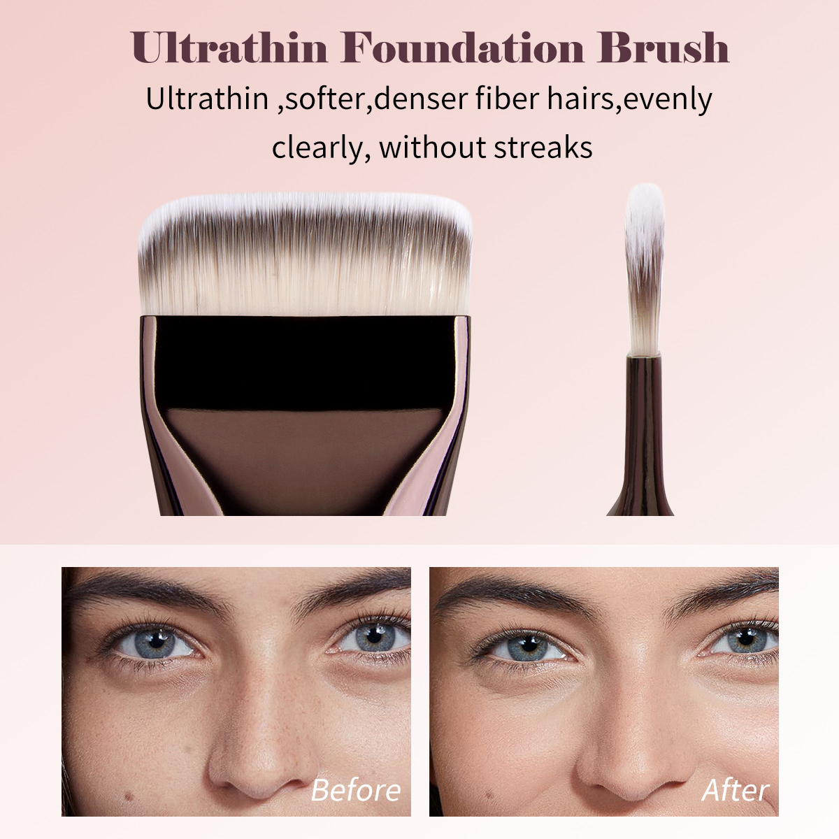 MAANGE Professional 5PCS Makeup Brush Set Foundation Contour Loose Powder  Makeup Brushes Makeup Brush Set - 图片 4