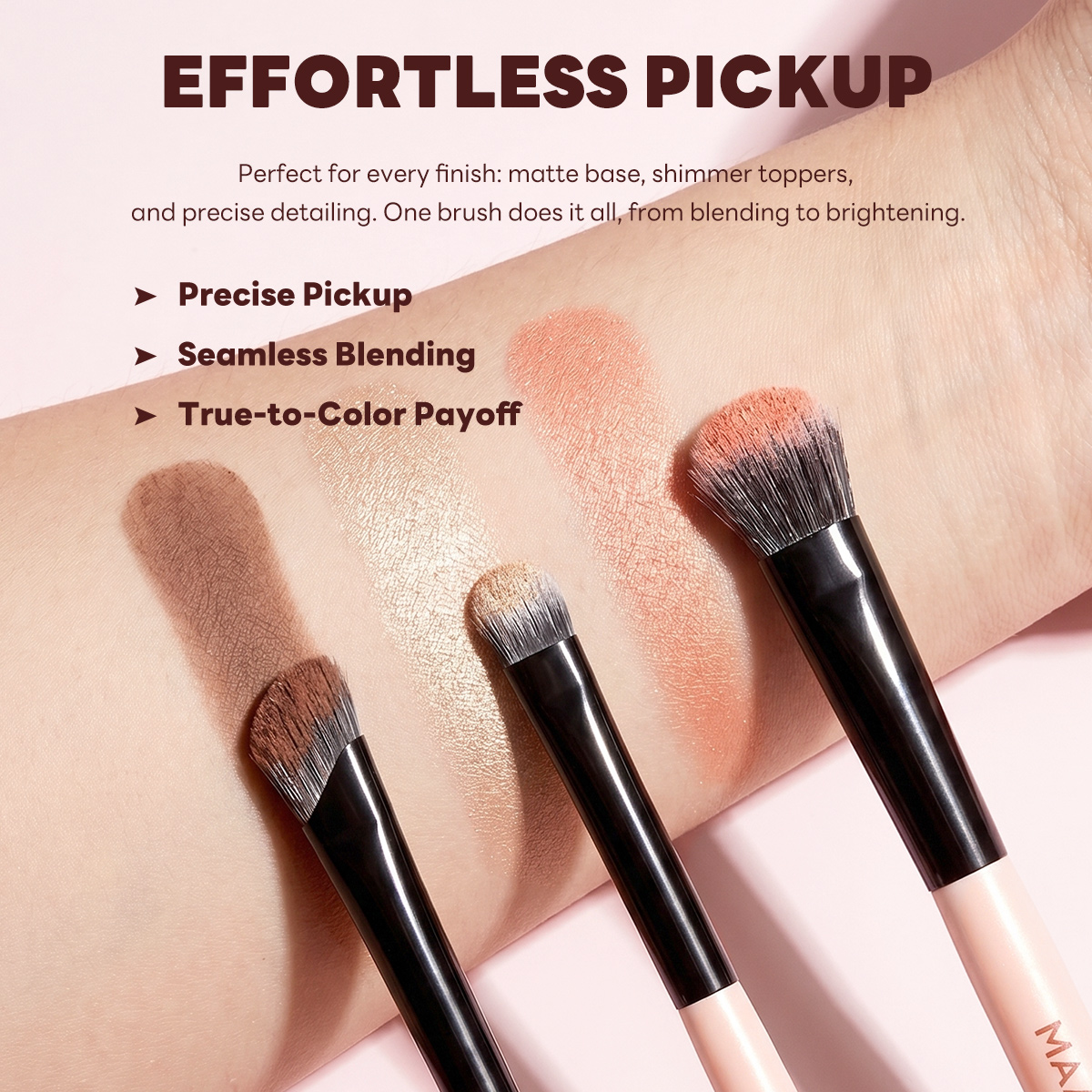 MAANGE Professional 14PCS Makeup Brush Set Foundation Concealer Eyeshadow Loose Powder Blush Professional Makeup Brush Set - 图片 2