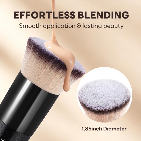 MAANGE  Wholesale 2pcs Makeup Brush Foundation Loose Powder Blush Professional Makeup Brush Set