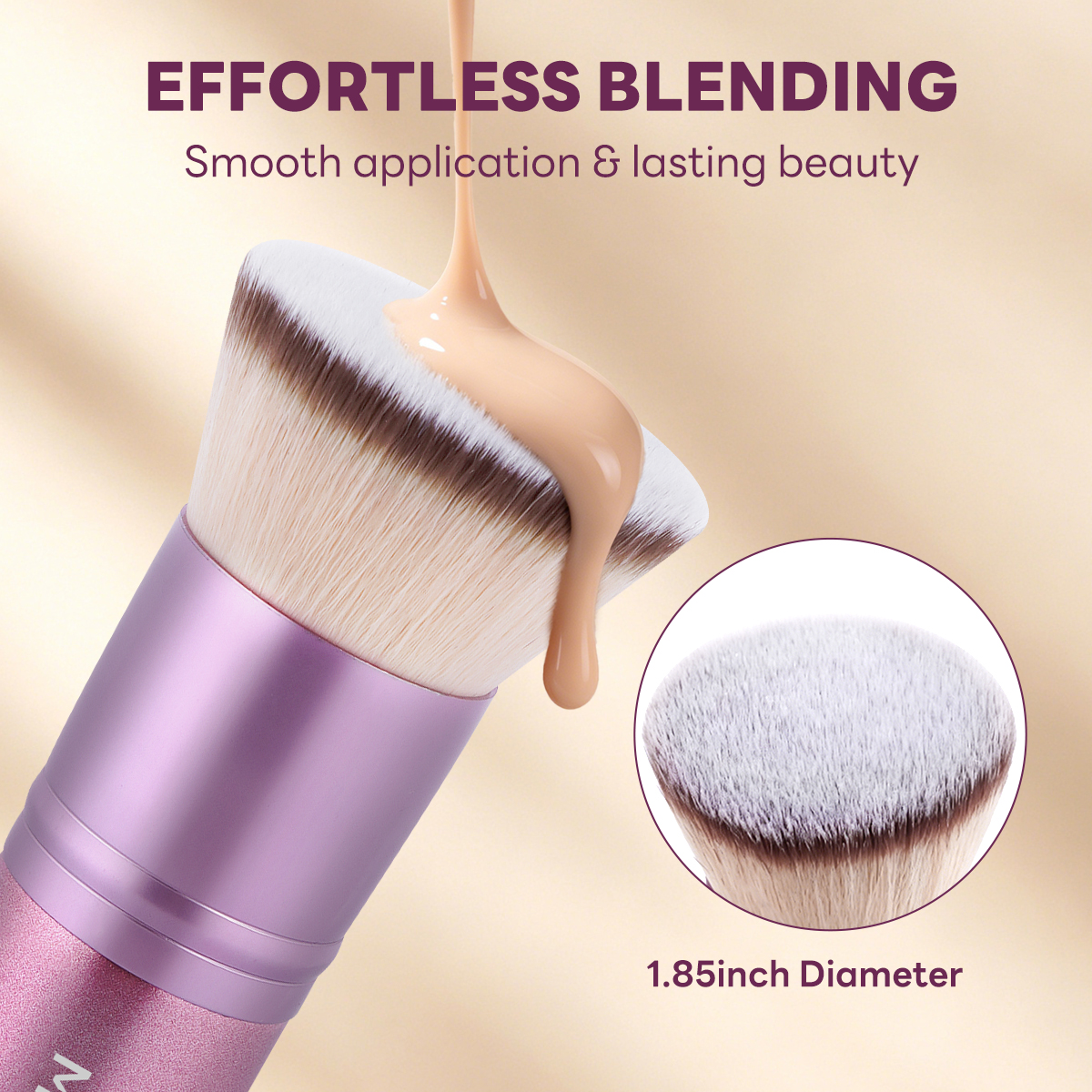 MAANGE  Wholesale 2pcs Makeup Brush Foundation Loose Powder Blush Contour Professional Makeup Brushes Set - 图片 2