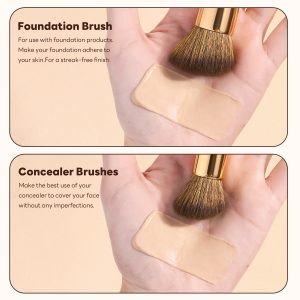 MAANGE New Arrival 8-in-1 Custom OEM&ODM 8-in-1 Single Makeup Brush High-quality Multi-purpose Professional Facial Makeup Brush - 图片 4