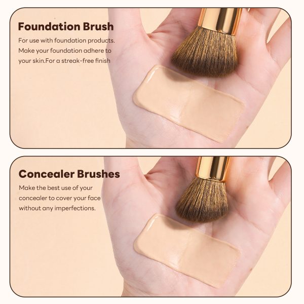 MAANGE New Arrival 8-in-1 Custom OEM&ODM 8-in-1 Single Makeup Brush High-quality Multi-purpose Professional Facial Makeup Brush