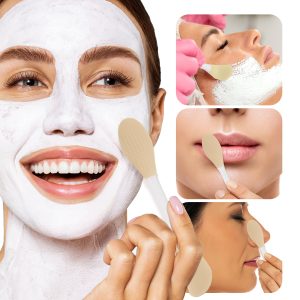 MAANGE Wholesale 3pcs Makeup Brush Face Beauty Tools 2PCS Powder Puff Silicone Facial Mask Brush Professional Makeup Brush Set - 图片 2