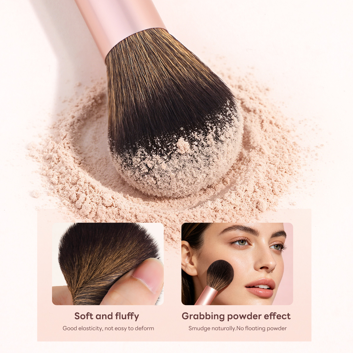 MAANGE Wholesale 13pcs Makeup Brushes 1PCS Powder Puff Foundation Blush Contouring Eyeshadow FacialProfessional Makeup Brush Kit - 图片 5