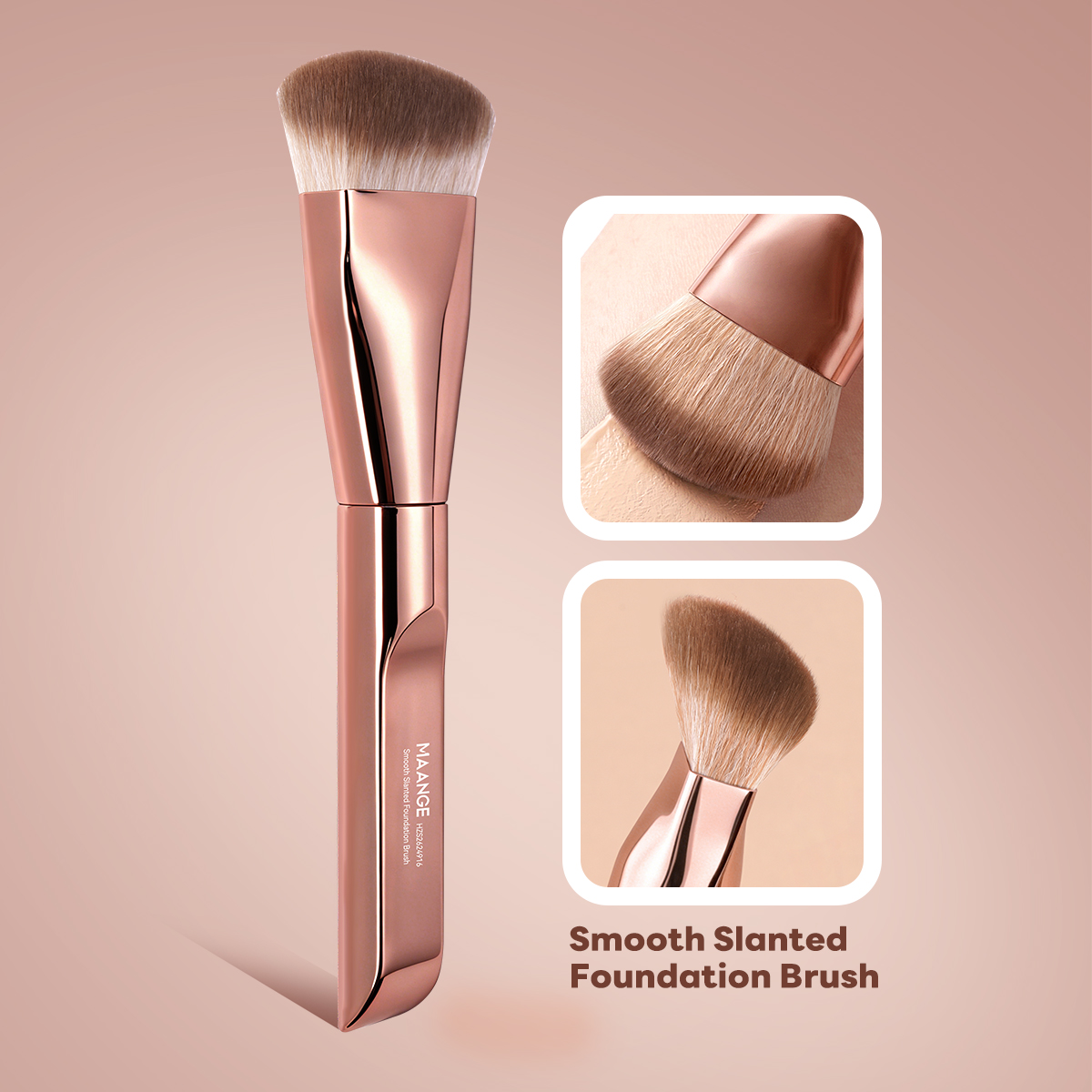 MAANGE Wholesale Custom Private Label Single Makeup Brush 1pcs Powder Puff Facial Foundation Professional Makeup Brush - 图片 2