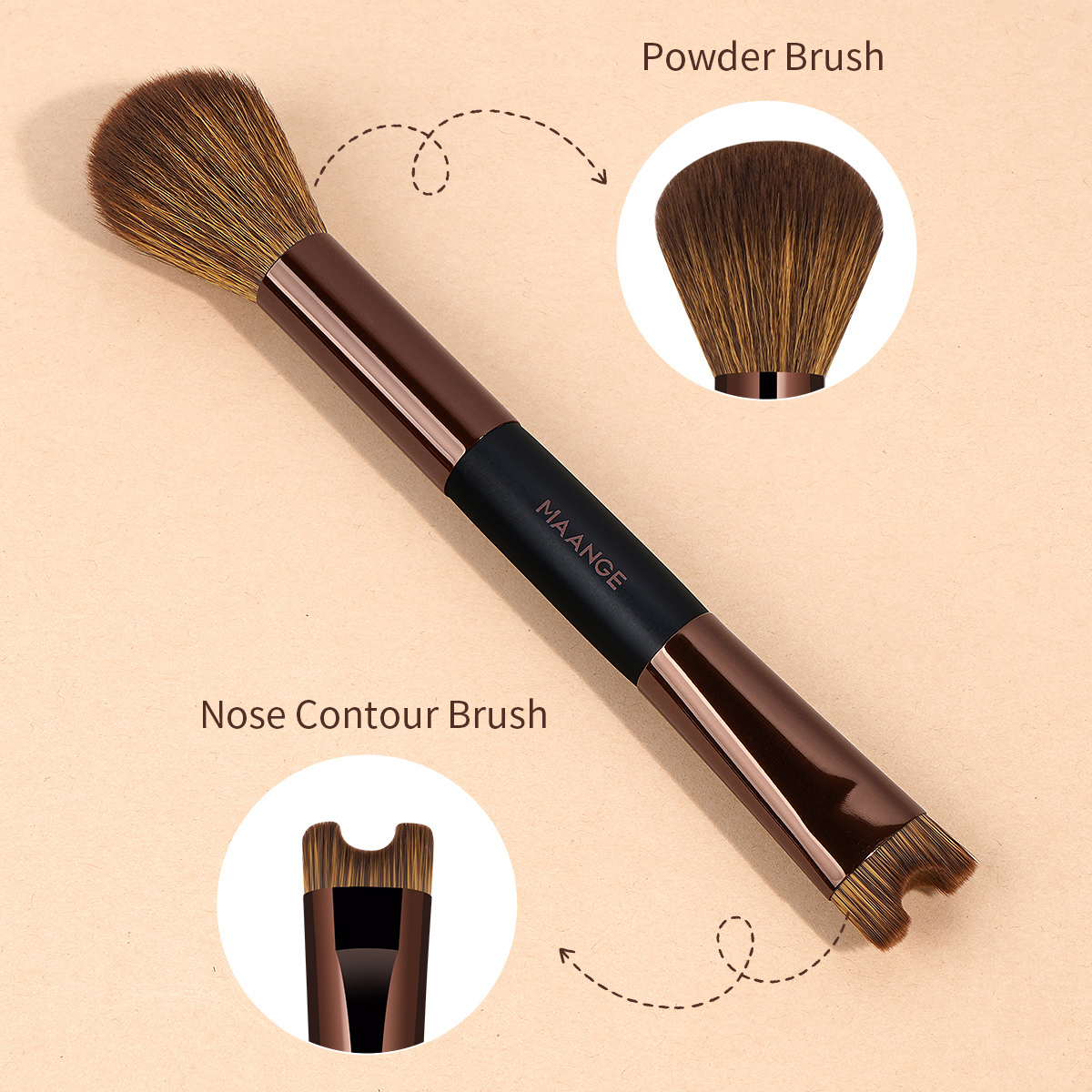 MAANGE Wholesale 12pcs Makeup Brushes Set Foundation Powder Blending Eyeshadow Blush Professional Makeup Brushes Set - 图片 5