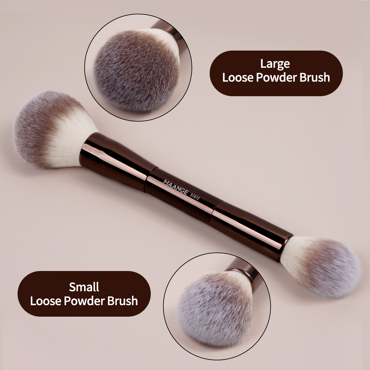 MAANGE High Quality  20PCS Makeup Brushes Powder Puff Blush Eyeshadow Foundation Professional Facial Makeup Brush Set - 图片 4