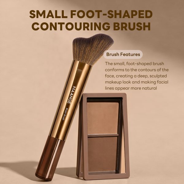 MAANGE Wholesale Professional Makeup Brush Custom Private Label Single Brush Foundation Contour Blush Loose Powder Brush