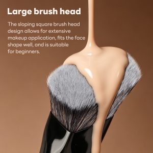 MAANGE Wholesale Custom Private Label Professional Single Makeup Brush  Foundation Loose Powder Blush Professional Makeup Brush - 图片 3