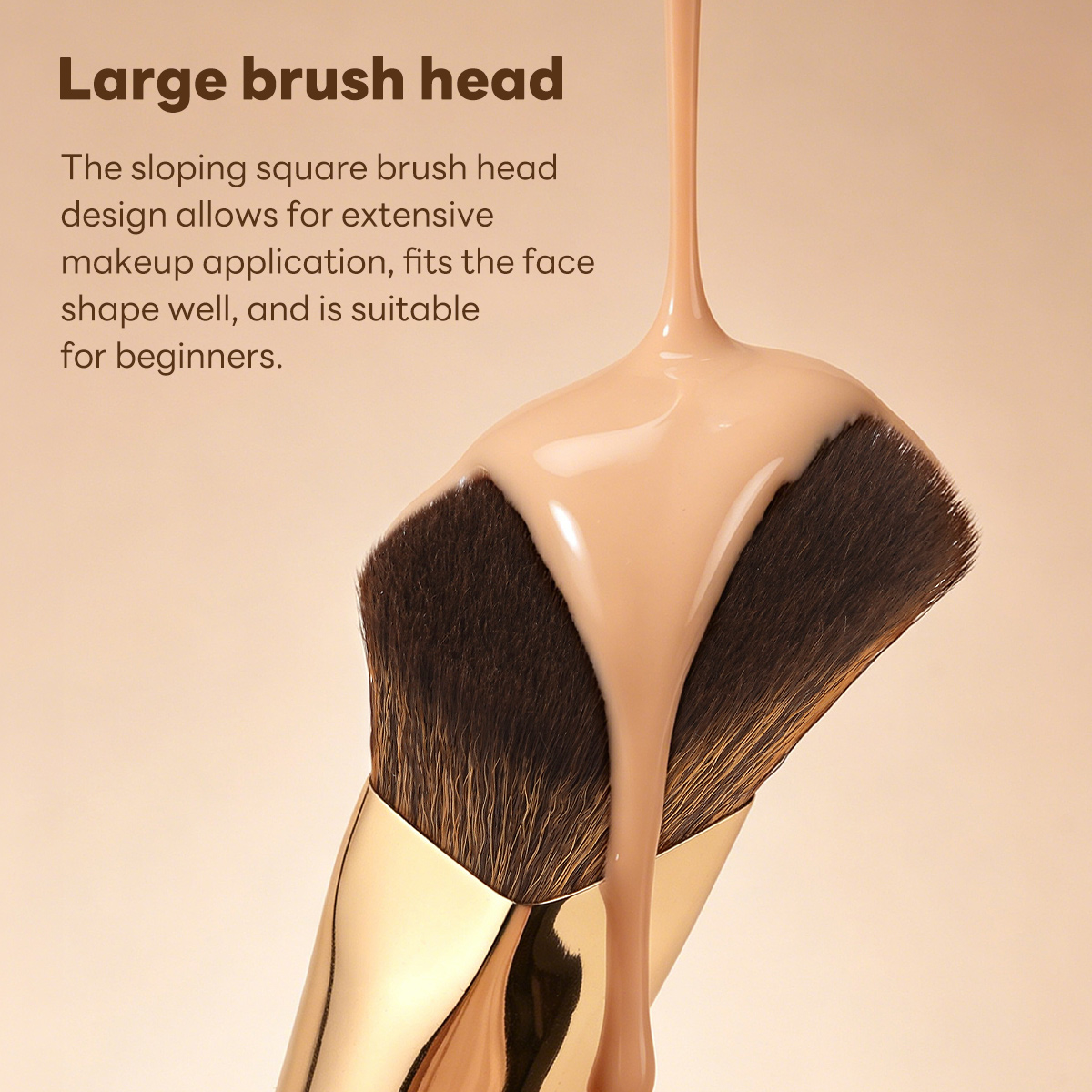 MAANGE Wholesale Private Label Professional Single Makeup Brush  Liquid Foundation Loose Powder Blush Professional Makeup Brush - 图片 3