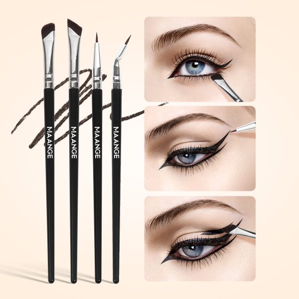 MAANGE Professional 14PCS Eyes Makeup Brush Set Eyebrow Pencil Eyeliner Under-eye Shadow Nose Shadow Eyes Makeup Brush Set