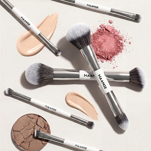 MAANGE Wholesale Custom logo OEM&ODM 12PCS Double-ended Makeup Brushes Set Facial Professional Makeup Brushes Set