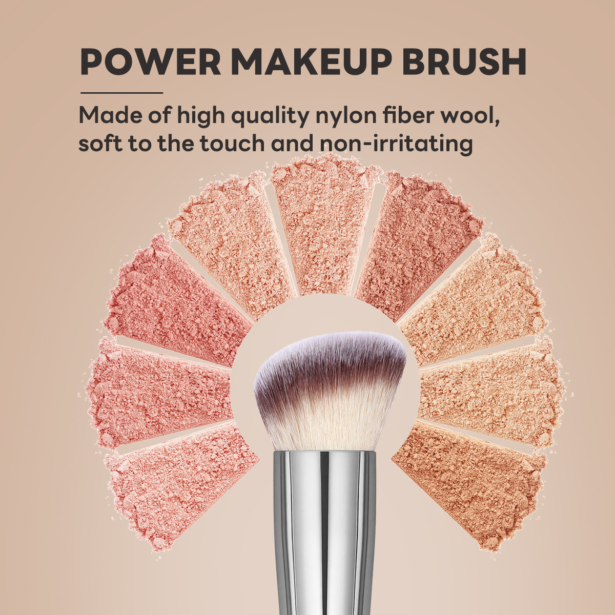 MAANGE Wholesale 5PCS Makeup Brush Set Foundation Loose Powder Blush Makeup Brushes Facial Makeup Brush Set - 图片 3