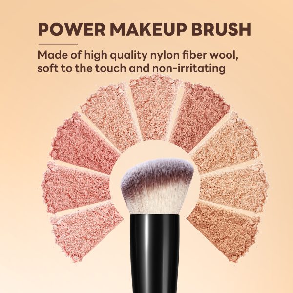 MAANGE Professional 5PCS Makeup Brush Set Foundation Loose Powder Blush Contour Makeup Brushes Facial Makeup Brush Kit
