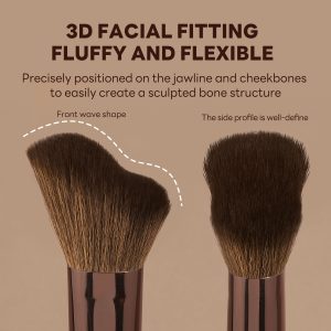 MAANGE Wholesale Custom OEM&ODM Single Brush Foundation Contour  Blush Loose Powder Brush 1PCS Professional Makeup Brush - 图片 3