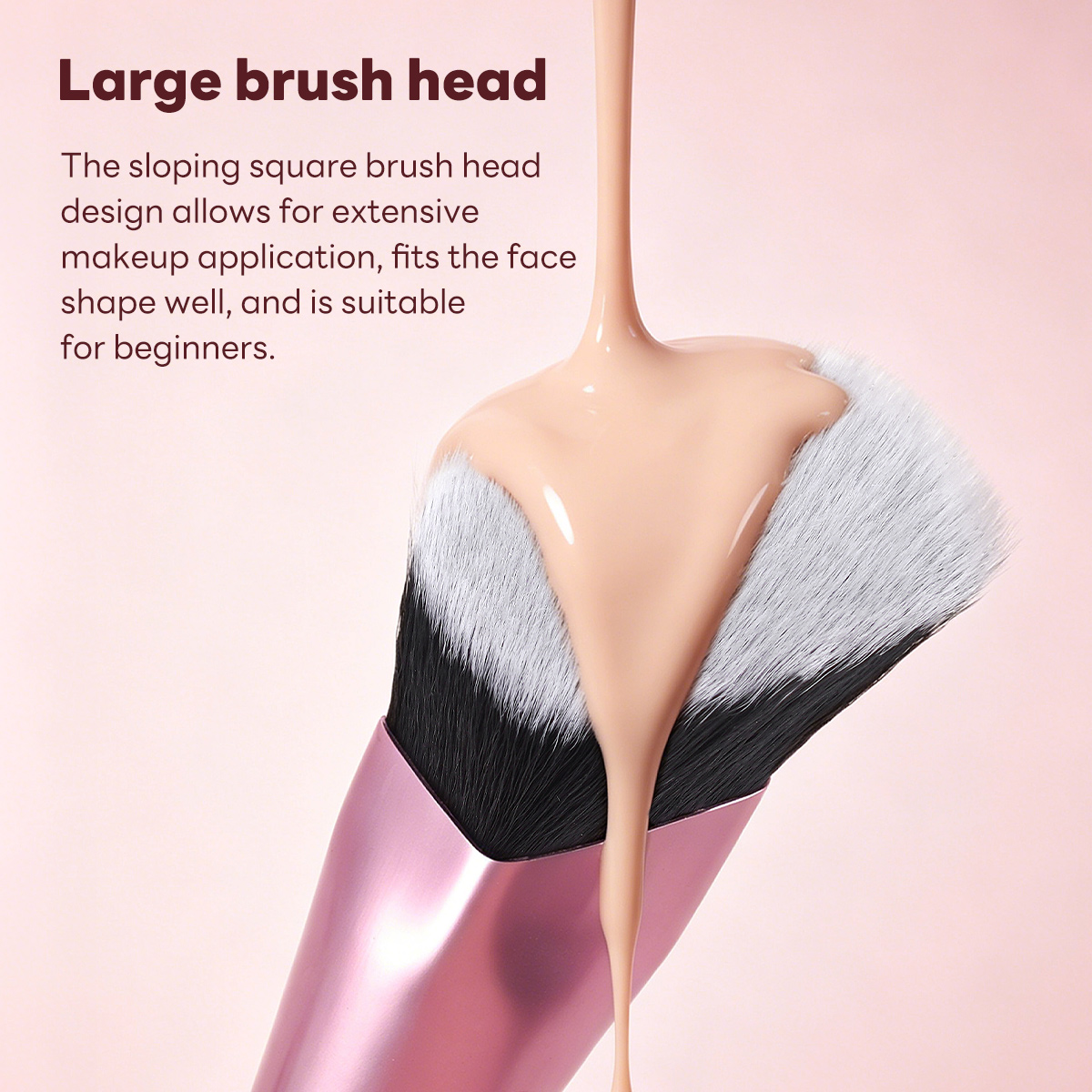 MAANGE Wholesale Private Label Professional Single Makeup Brush  Foundation Loose Powder Blush 1PCS Professional Makeup Brush - 图片 3