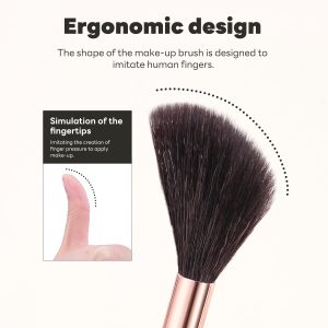 MAANGE Professionasl Custom OEM&ODM 3pcs Makeup Brush Contour Eyeshadow Highlighter Facial Professional Makeup Brush Set - 图片 3